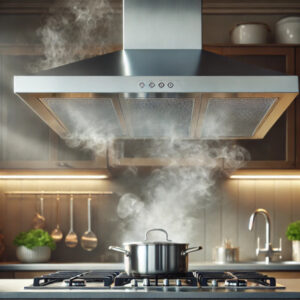 CAMPANA COCINANDO CON VAPOR